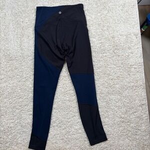 Lululemon  Leggings Women 4 Navy Black Excellent High Rise 24 Inseam